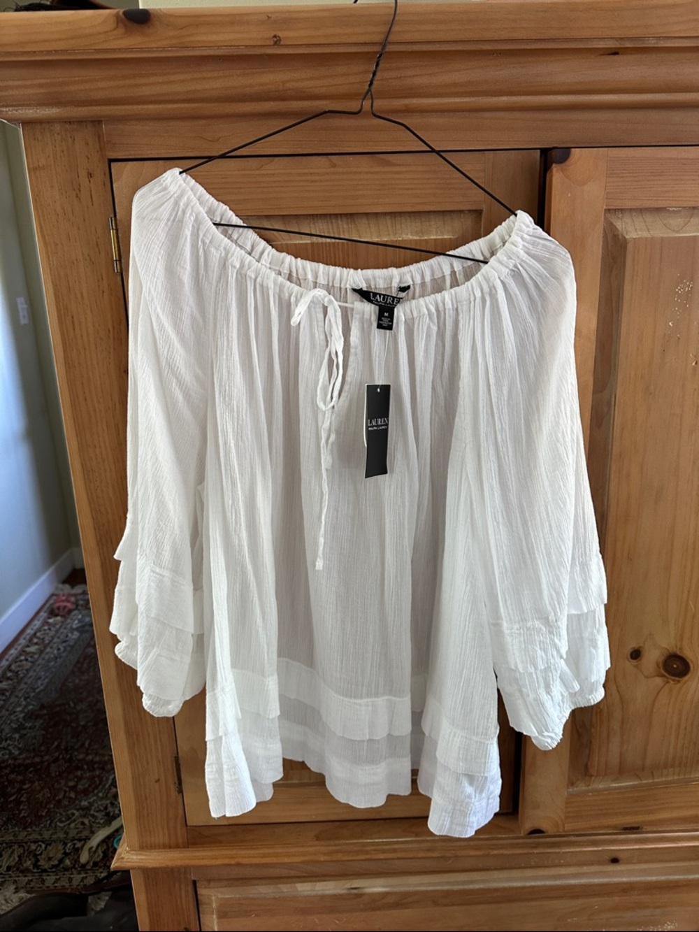 Ralph Lauren peasant type blouse. Runs big.